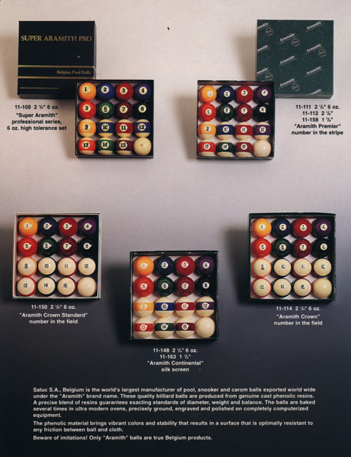 Belgian Aramith Balls